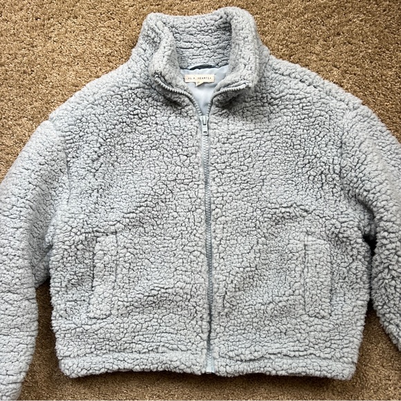 Pacsun Blue Sherpa Jacket - Picture 3 of 5